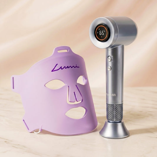 Lichttherapiemasker "Lumi" + Haardroger "Hummi"